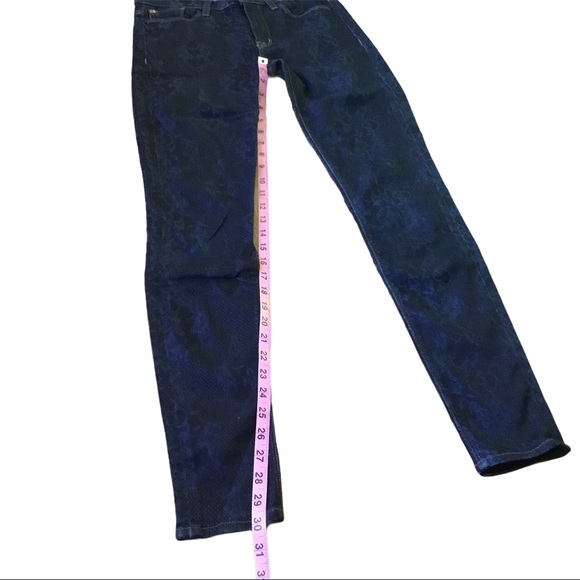 Hudson Nico Super Skinny Mid Rise Printed Jeans - Picture 4 of 6